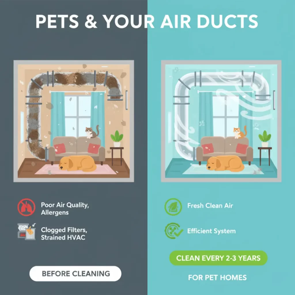 Air Duct Cleaning for Homes with Pets