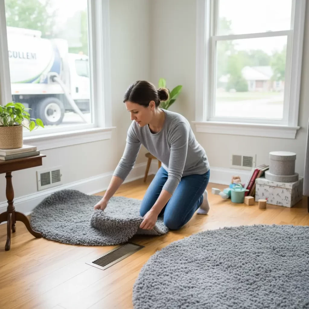 clearing access around a vent