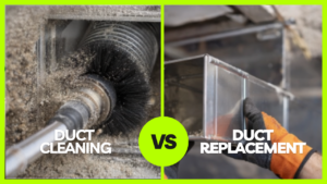 Duct cleaning vs duct replacement comparison