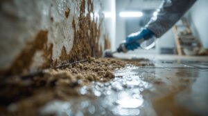 Cleaning mold and mildew from surface